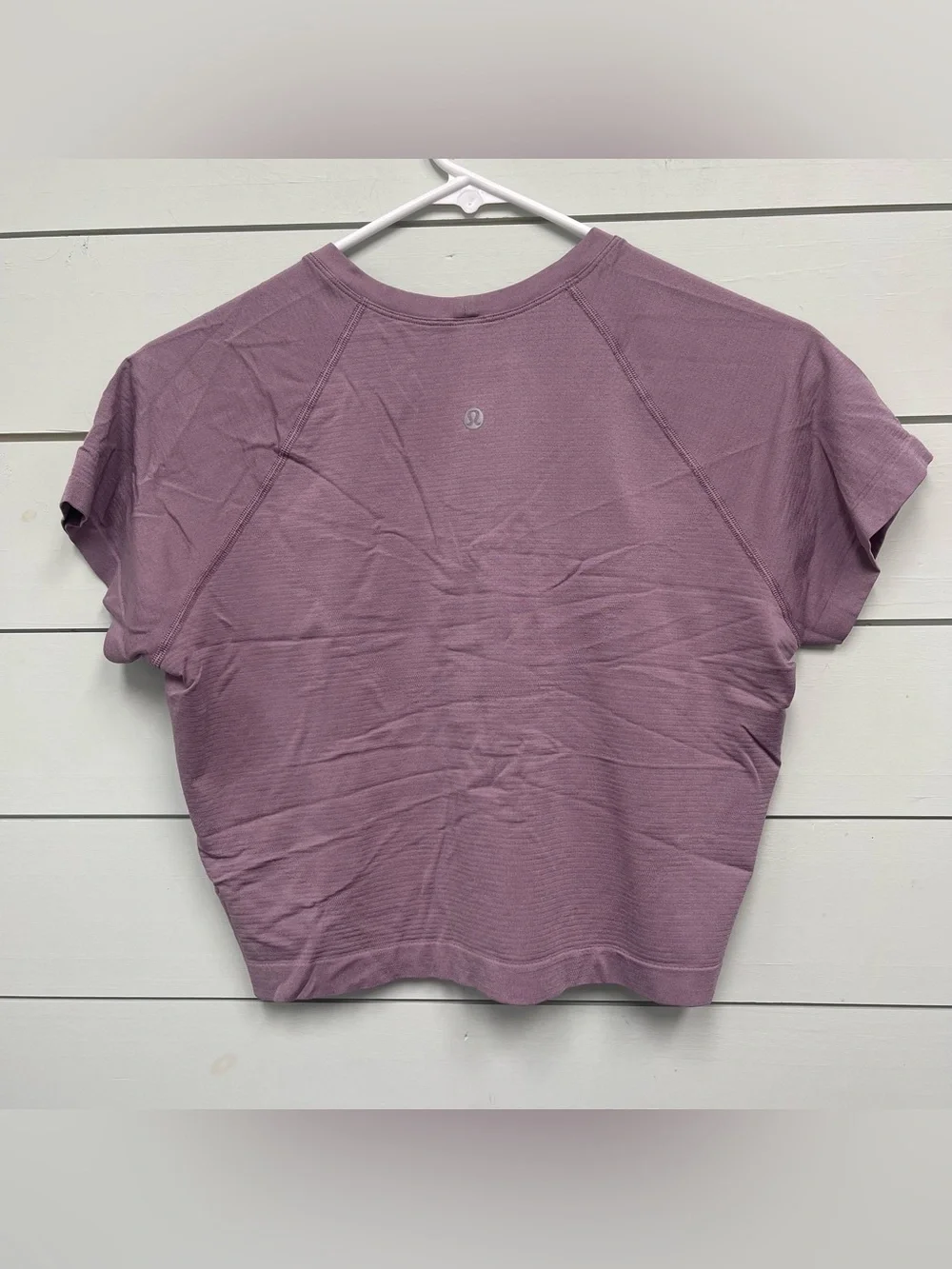 Lululemon short sleeve purple swiftly shirt cropped women's size 12